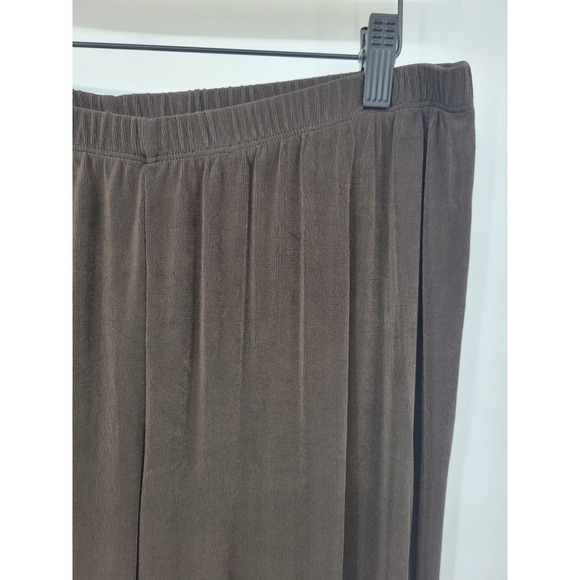 Maggie Barnes Brown Wide Leg Baggy High Rise Travel Pants 14 16 - Picture 5 of 9